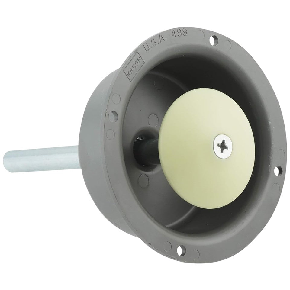 Kason 489C Narrow Recessed Inside Release Handle, 1" Plunger Push Rod for Thick Door of Walk-in Coolers and Freezers