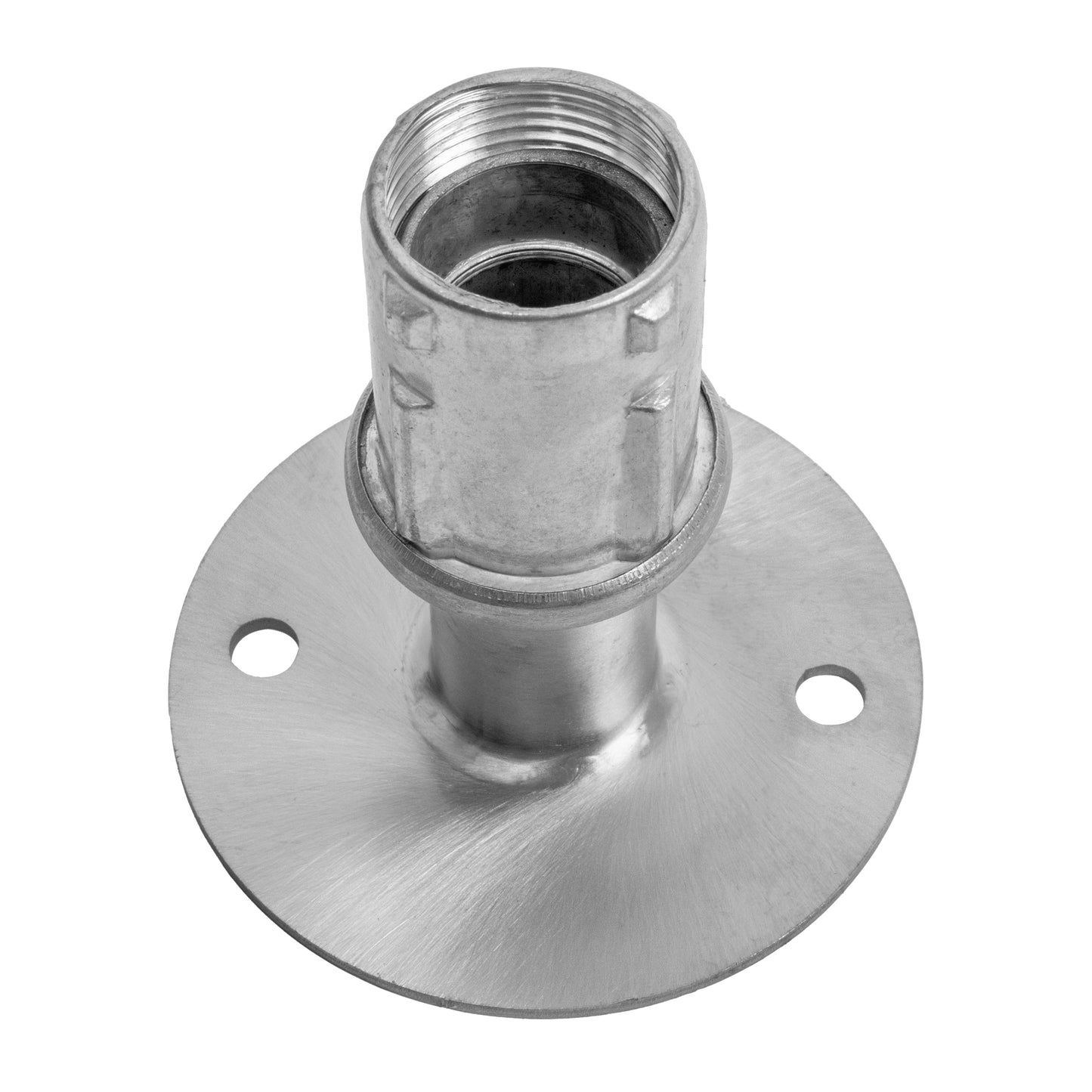 GSW FT-SP3 4 Sets Stainless Steel Adjustable Flanged Feet for 1-5/8" O.D Tubing, 3-1/2" Diameter Table Round Base for Restaurant Equipment