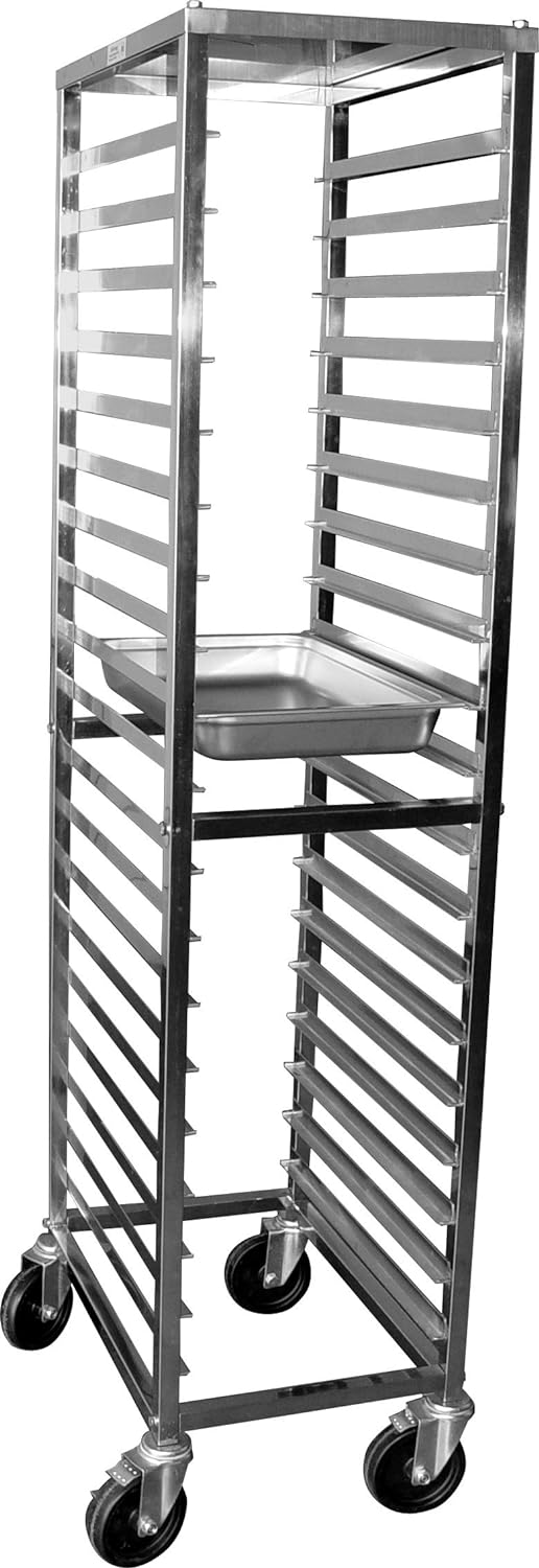 GSW ASR-1915 Knock Down Stainless Steel Steam Pan Rack holds 19 Pans, for Commercial Kitchen, 15” x 22” x 68”