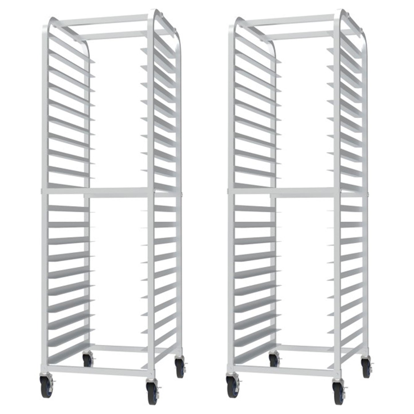 GSW AAR-2022 Aluminum Knock Down Bun Pan Rack, holds 20 Pans, for Commercial Kitchen, 20-1/4” x 26” x 72”