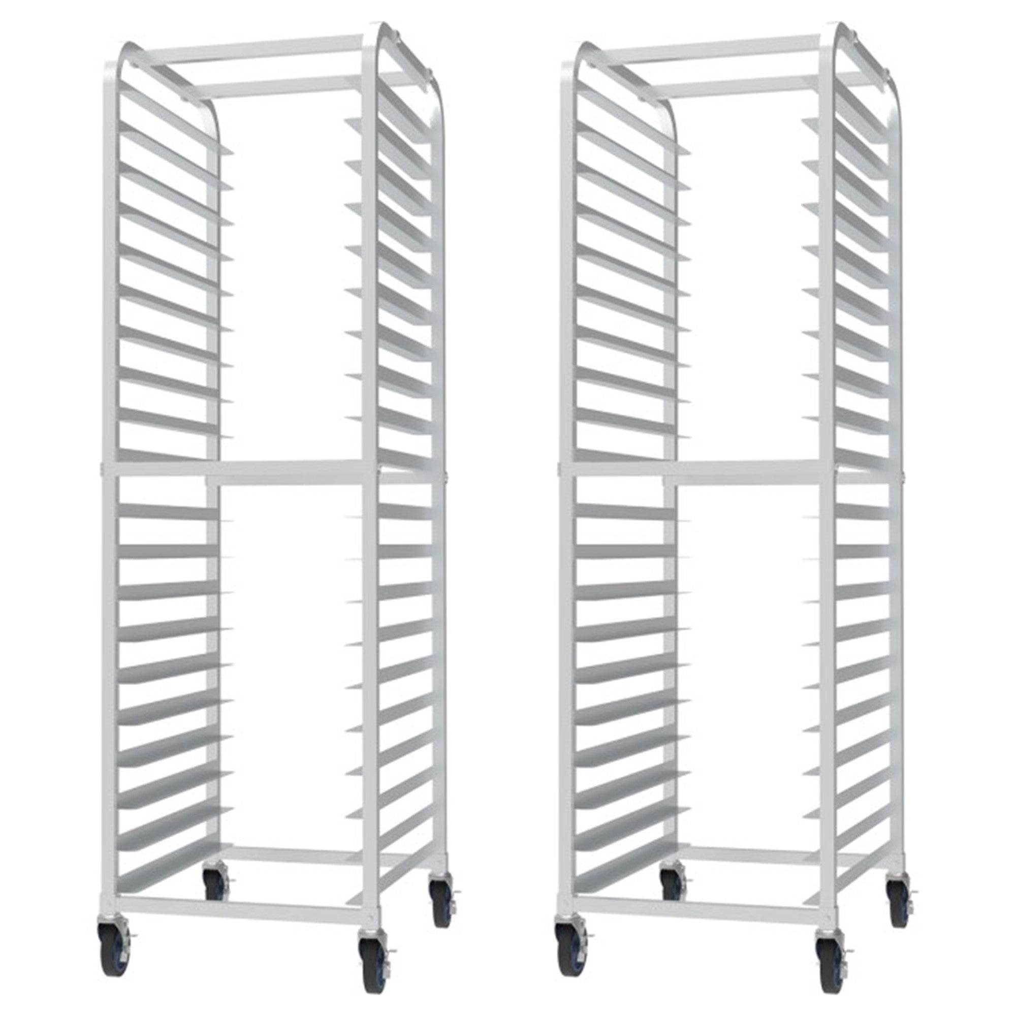 GSW AAR-2022 Aluminum Knock Down Bun Pan Rack, holds 20 Pans, for Commercial Kitchen, 20-1/4” x 26” x 72”