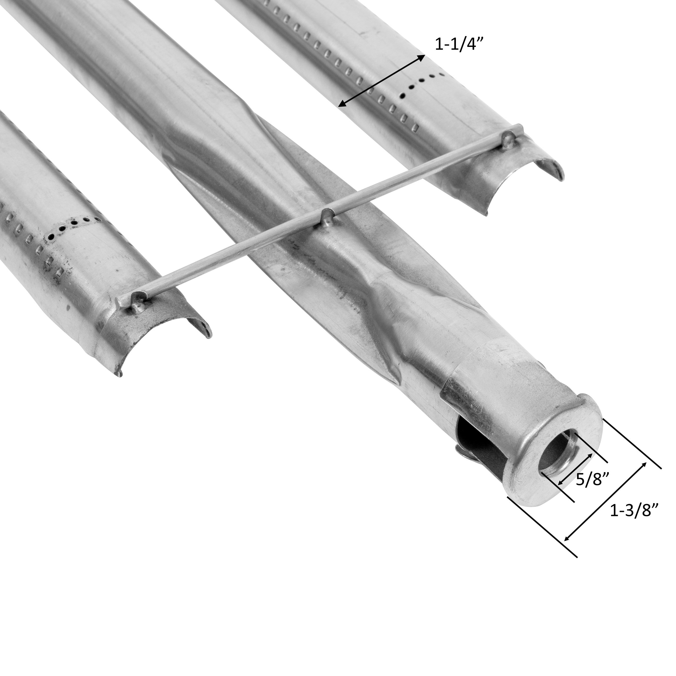 GSW AEGR-BURNER 22-3/4” x 6-1/4” U-Shaped Stainless Steel Tube Burner (24,000 BTU) for AEGR Series Commercial Countertop Griddles