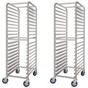 GSW ASR-2022W All Welded Stainless Steel Bun/Sheet Pan Rack Storage holds 20 Pans for Commercial Kitchen , 20-1/4” x 26” x 72”