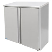 GSW 48" x 15" Stainless Steel Sloped Top Wall Cabinet - Hinged Doors