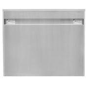 GSW 36" x 15" Stainless Steel Sloped Top Wall Cabinet - Sliding Doors