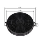 Awoco 8" Charcoal Filter for Built-in Ductless Ventilation Range Hood