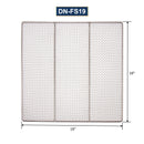 GSW 19" x 19" DN-FS19 Heavy Duty 19 Gauge 4-mesh Stainless Steel Woven Mesh Donut Frying Screen, 1/4"D Outer Frame and Support Rods