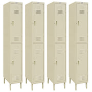 GSW EL-2DR Steel 2 Door Employee Storage Locker Stand for Home, Office, Gym, Garage, Restaurant, School, 12” x 20” x 77”