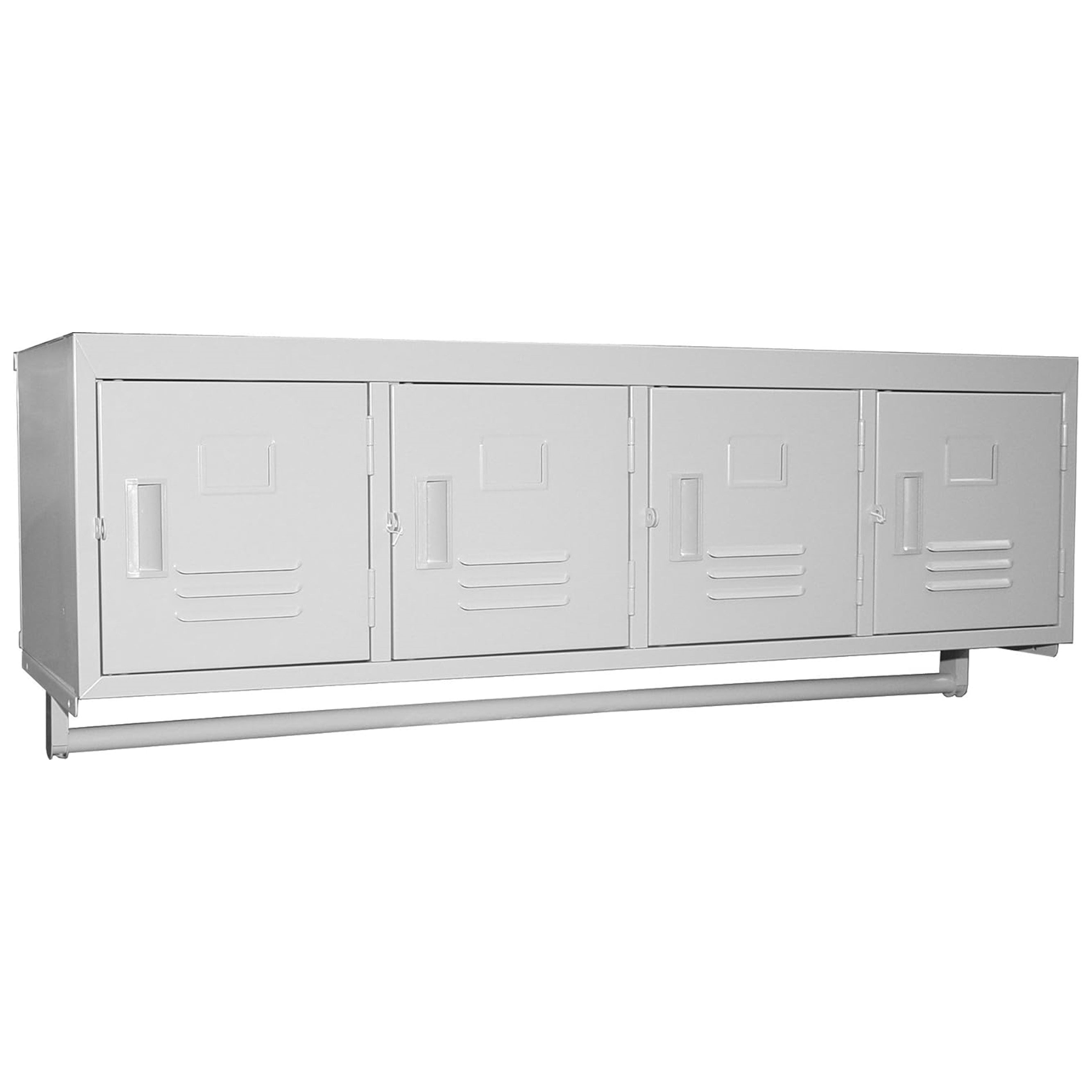 GSW ELS-4DR 4 Door Wall Mounted Employee Storage Locker for Home, Office, Gym, Garage, Restaurant, School,  45” x 16” x 13”