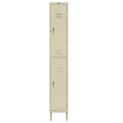 GSW EL-2DR Steel 2 Door Employee Storage Locker Stand for Home, Office, Gym, Garage, Restaurant, School, 12” x 20” x 77”