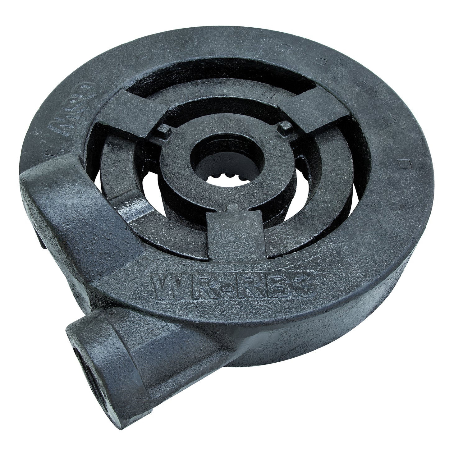GSW WR-RB3 Three Rings Burner with 2 Air Shutters, 1-1/2” Pipe 90,000 BTU/HR, Fitting for Stock Pot and Wok Ranges