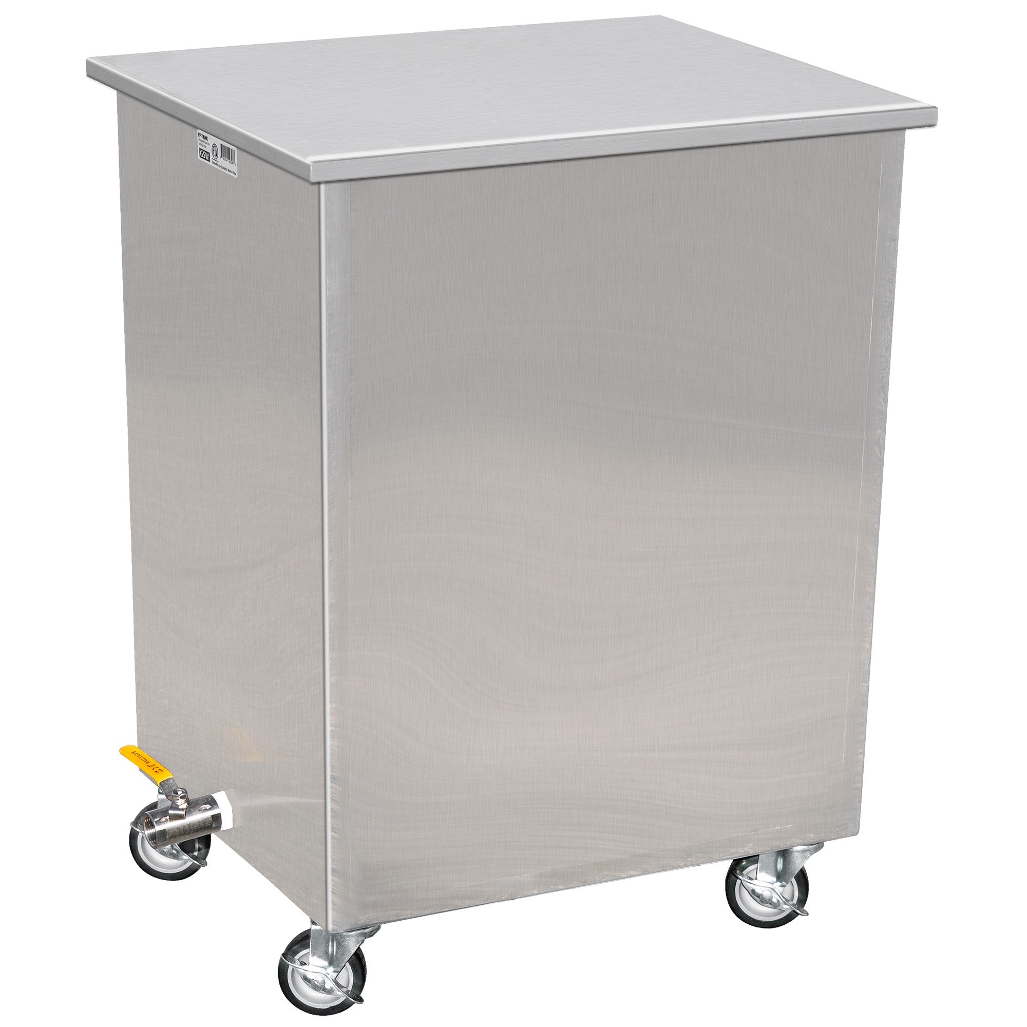 GSW FF-TANK 23" x 19" All Welded Stainless Steel Restaurant Soak Clean Grease Hood Filter Tank with Lid