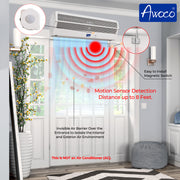 Awoco 48” Early Turn On Super Power 2 Speeds 1650 CFM Commercial Indoor Air Curtain, UL Certified, 120V Unheated with Magnetic Switch and Motion Sensor Detection