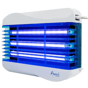[Refurbished] Awoco FT-3W45-LED 15W 100V-240V Wall Mount Sticky Fly Trap Lamp with 3 LED UV Lights for Capturing Flies, Mosquitoes, Moths and Flying Insects (Fly Trap + 6 Glue Boards)