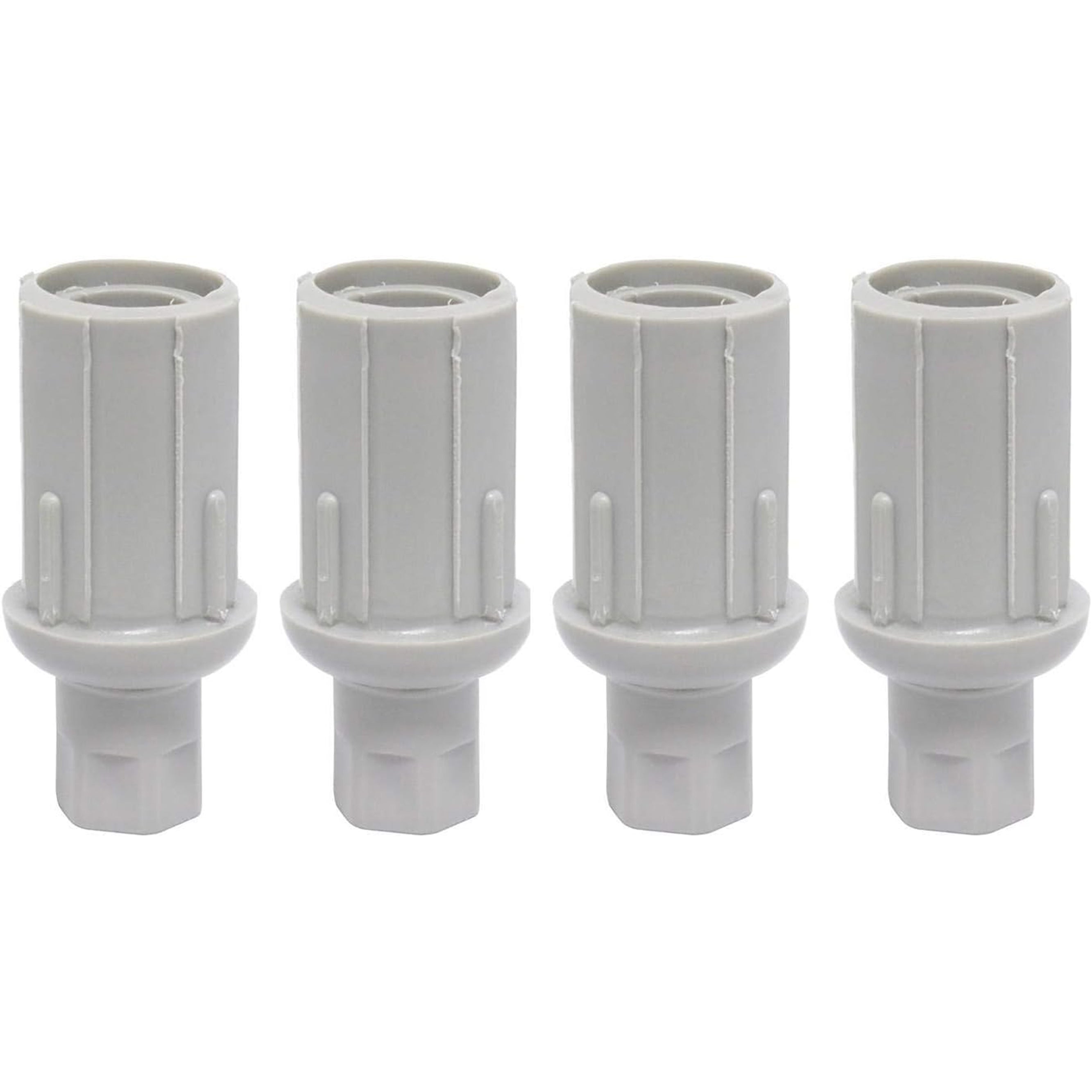 Leyso Set of 4 Adjustable Height Plastic Bullet Feet for Stainless Steel 1-5/8" O.D Tubing, FT-P3