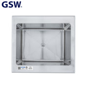 GSW IB3618 Stainless Steel Drop-In Ice Bin 18”D x 36”W x 14”H with Removable Sliding Cover, 9” x 14” Double Walled Ice Bin with 1” NPT Drain, for Storing Ice Cold Wine Beer