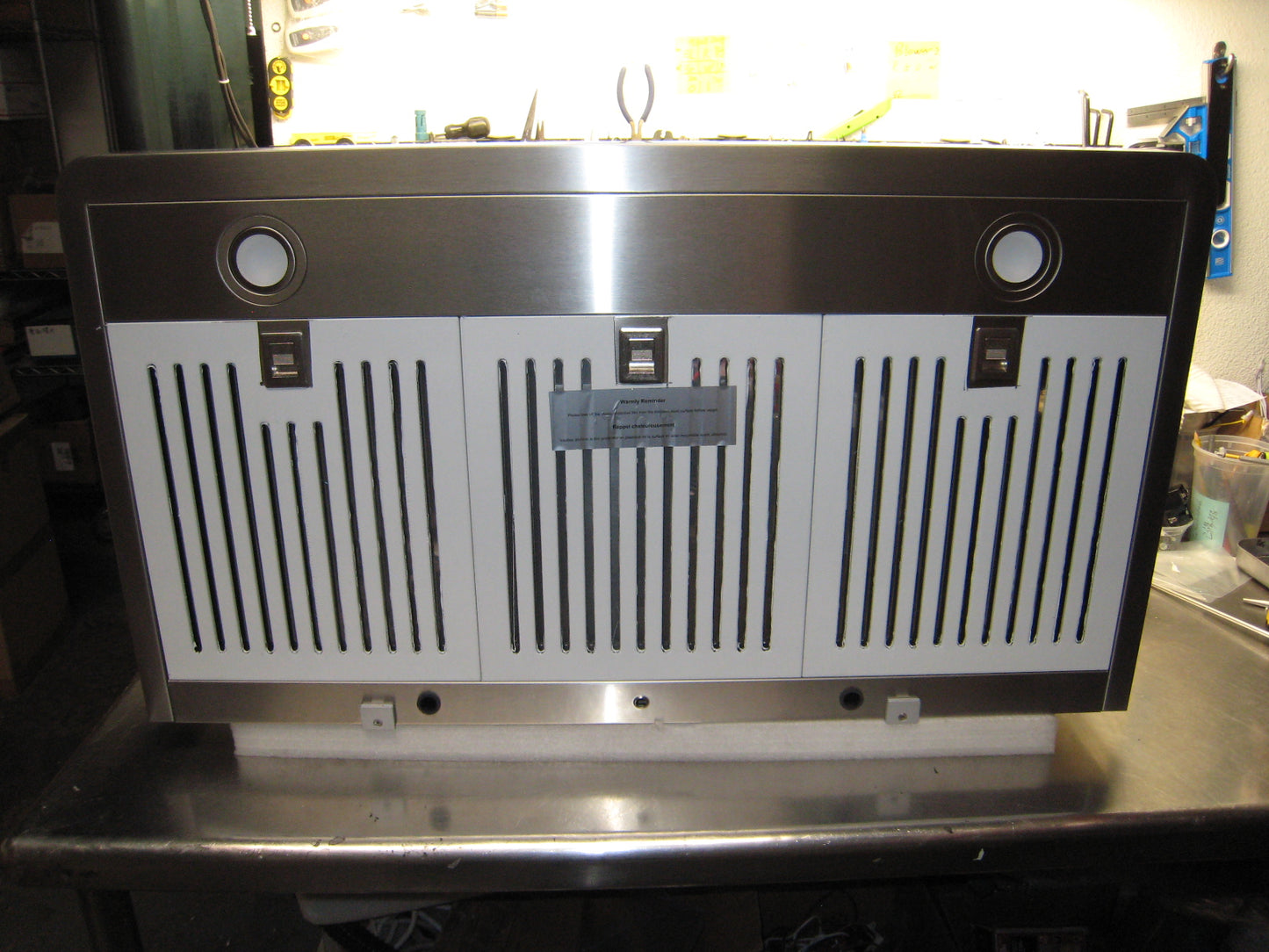 [Refurbished] Leyso 36" RH-HQ-36 Simple Under Cabinet Stainless Steel Range Hood, Digital 4-Speed Control, 900 CFM, 2 LED Lights, Baffle Filters