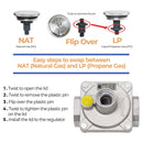 BurnTouch Gas Regulator 7010-5010 1/2 PSIG 1/2" NPT Natural Gas and Liquid Propane NAT 5" - LPG 10" WC