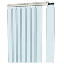 Awoco 38" x 84" Vinyl Strip Climate Control Curtain Kit, Slide-in Strips Perfect for Freezers, Coolers and Warehouse Doors NSF Approved