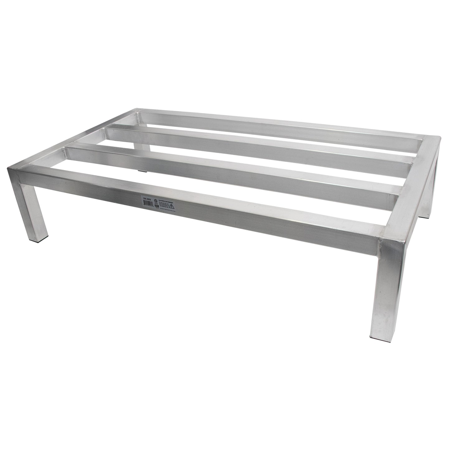 GSW 20"D Aluminum All-welded Dunnage Racks. Storage Rack, Floor Food Shelf for Restaurants, Supermarkets, Garages, Stores