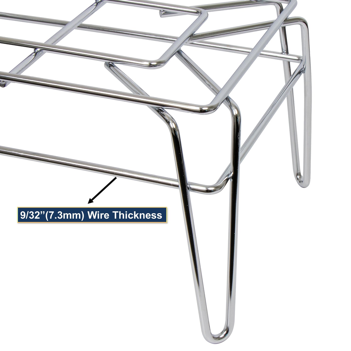 GSW RA-M1524 Heavy Duty All Welded Chrome Wire Multi Functional Rack 25-1/4"x17"x8"