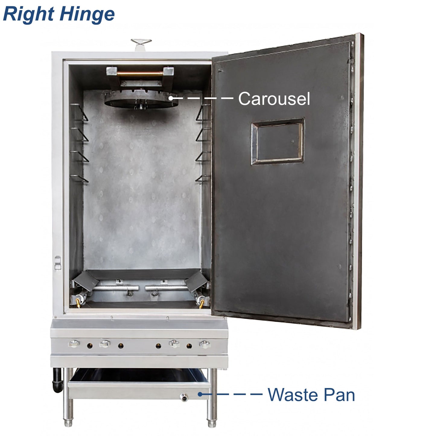 GSW 48" Stainless Steel Chinese Gas BBQ Oven 143,000 BTU Insulated Double Wall