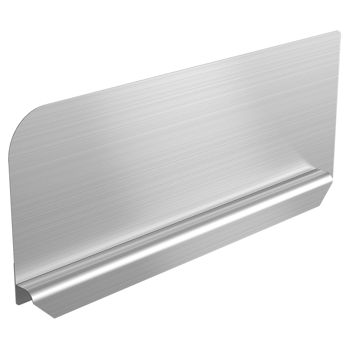 GSW SP-SH2410L Stainless Steel Insert Type Splash Guard for Commercial Restaurant Hand Sink and Compartment Prep Sink, ETL Certified (28"L x 11"H Left)