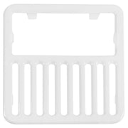 GSW FS-T1/2 Cast Iron Porcelain Floor Sink Top Grate with Ceramic Surface, 9-⅜” x 9-⅜” x 1-¼” - Perfect for Restaurant, Bar, Buffet (1/2 Size)