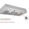 Awoco RH-IT06-30 11-3/4"D Super Quiet Split Insert Stainless Steel Range Hood, 4-Speed, 800 CFM, LED Lights, Baffle Filters with 6” Blower (30"W 6" Vent)