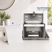 GSW BX-MR8 Wall Mount Stainless Steel Manual Roll Paper Towel Dispenser