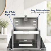 GSW BX-MR8 Wall Mount Stainless Steel Manual Roll Paper Towel Dispenser
