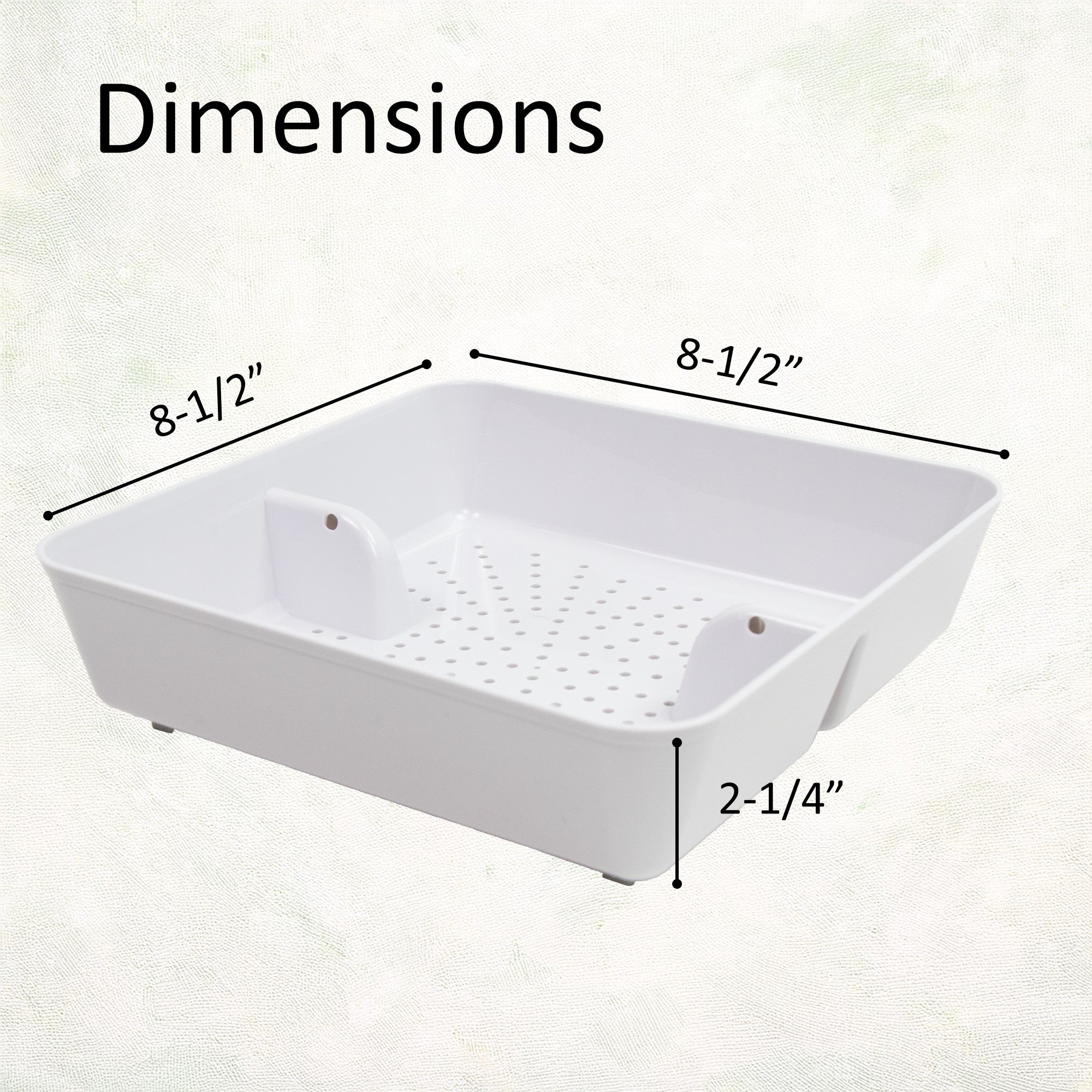 Leyso FS-PB ABS Plastic Floor Sink Drain Strainer Drop-In Sink Drain Basket Drain Cover, Catch Food Particles for Restaurants/Bar/Buffet, Fits in 8-1/2" Floor Sink Holes