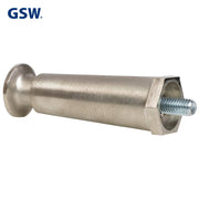 GSW FT-ZN4N 4 Pcs Adjustable Nickel Plated Appliance Leg 4" High Flanged Foot for Restaurant Equipment, Countertop Beverage Appliance