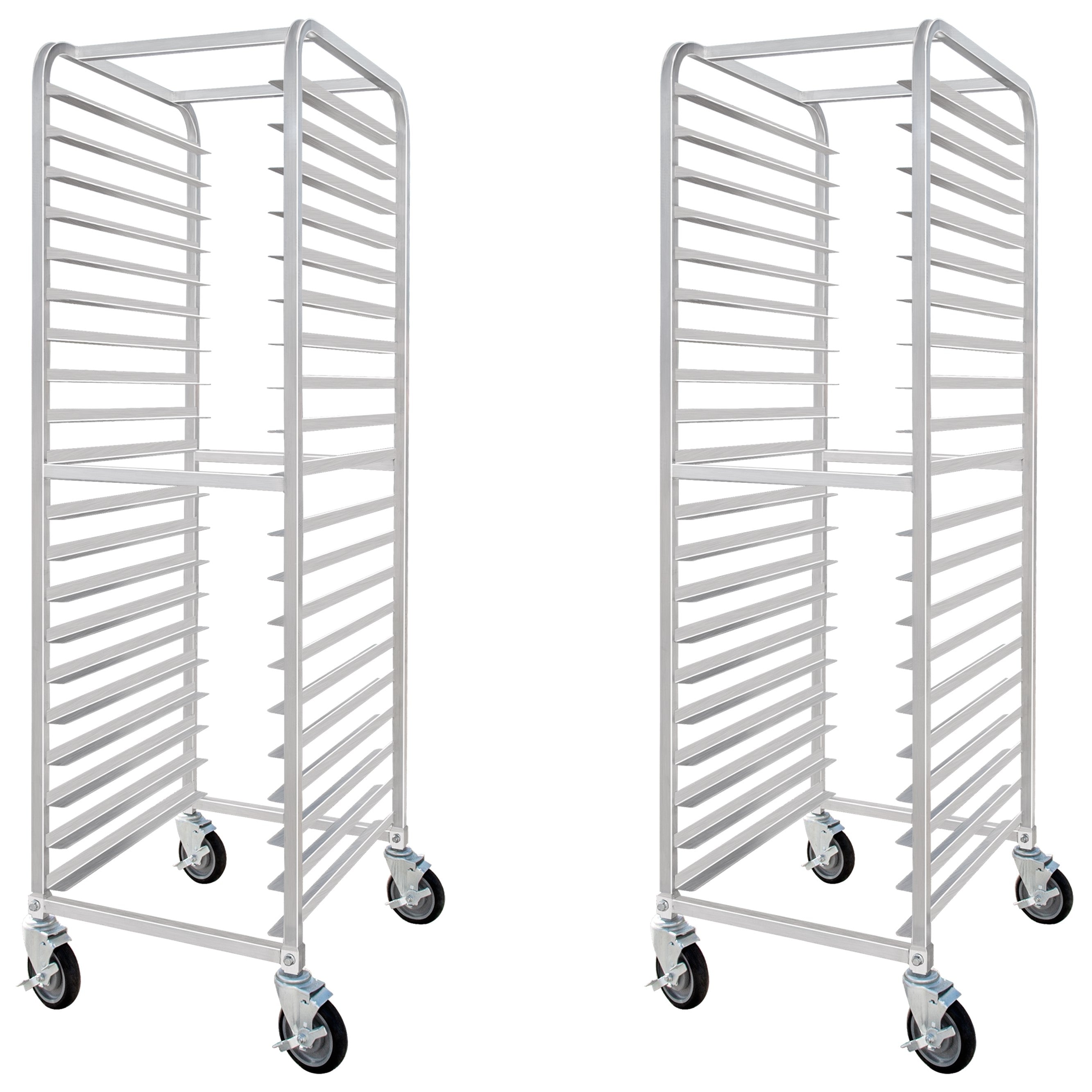 GSW AAR-2022W All-welded Aluminum Bun/Sheet Pan Rack Holds 20 Pans for Commercial Kitchen 20-1/4” x 26” x 70”