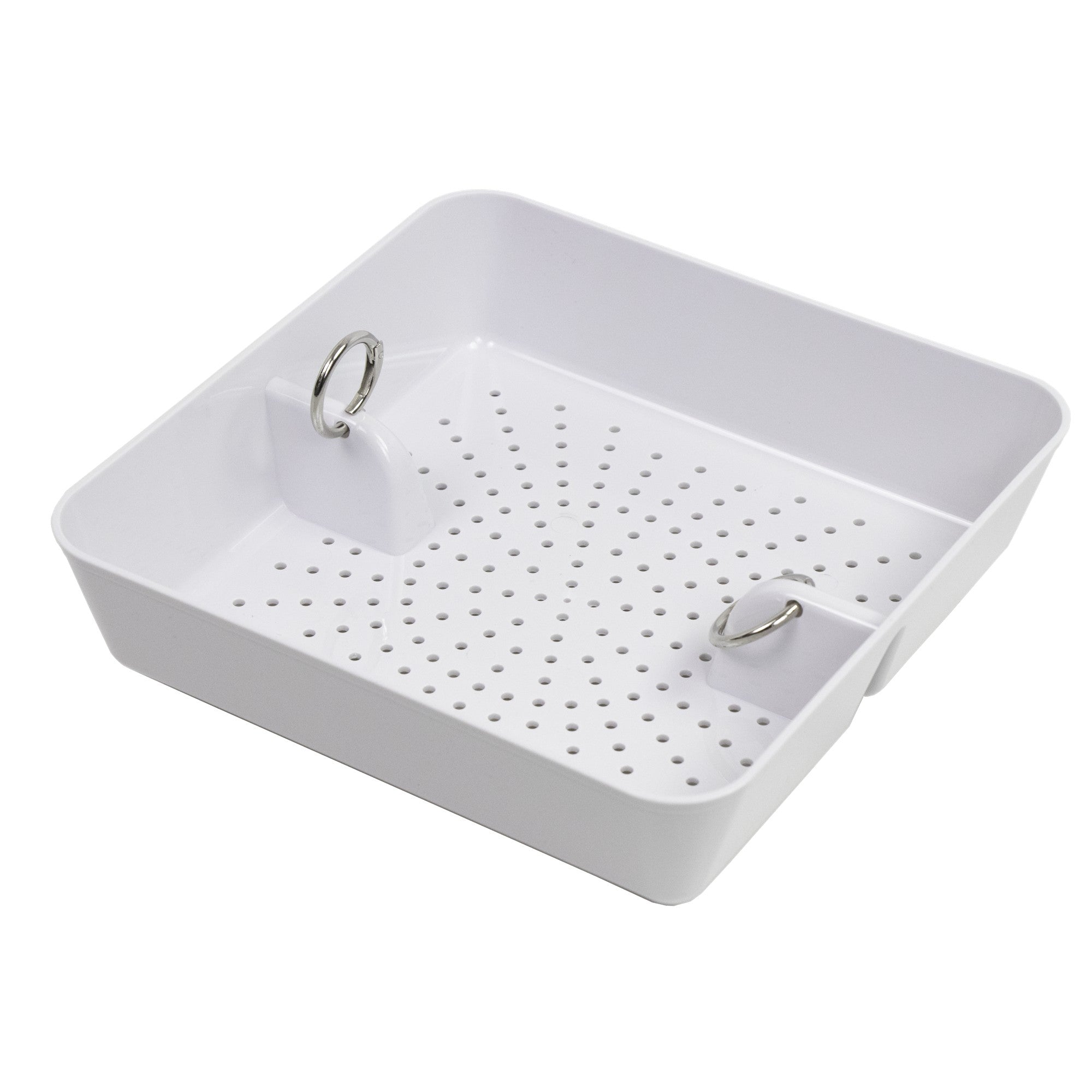 Leyso FS-PB ABS Plastic Floor Sink Drain Strainer Drop-In Sink Drain Basket Drain Cover, Catch Food Particles for Restaurants/Bar/Buffet, Fits in 8-1/2" Floor Sink Holes