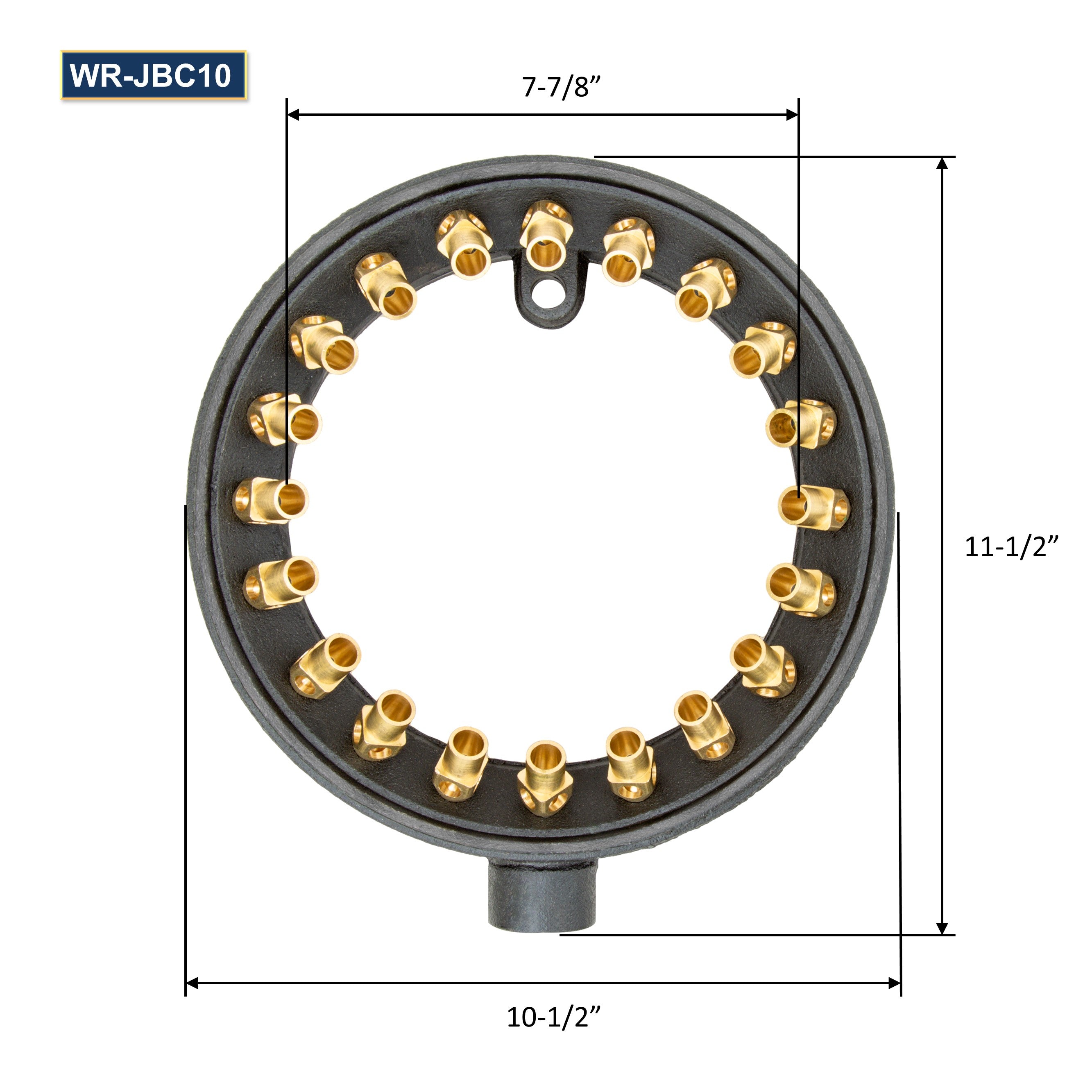 GSW WR-JBC10 Chinese Wok Range 20 Tips Speed Burner, 10" Diameter, 3/4" Gas Pipe Inlet