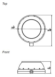 GSW WR-JBC9 Chinese Wok Range 20 Tips Speed Burner, 9" Diameter, 1/2" Gas Pipe Inlet
