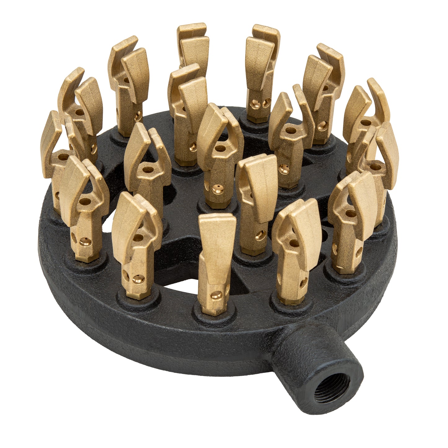 GSW WR-JBD18 Chinese Wok Range 18 Tips Jet Burner, Duck Mouth Shape, Copper Tips, Cast Iron Body