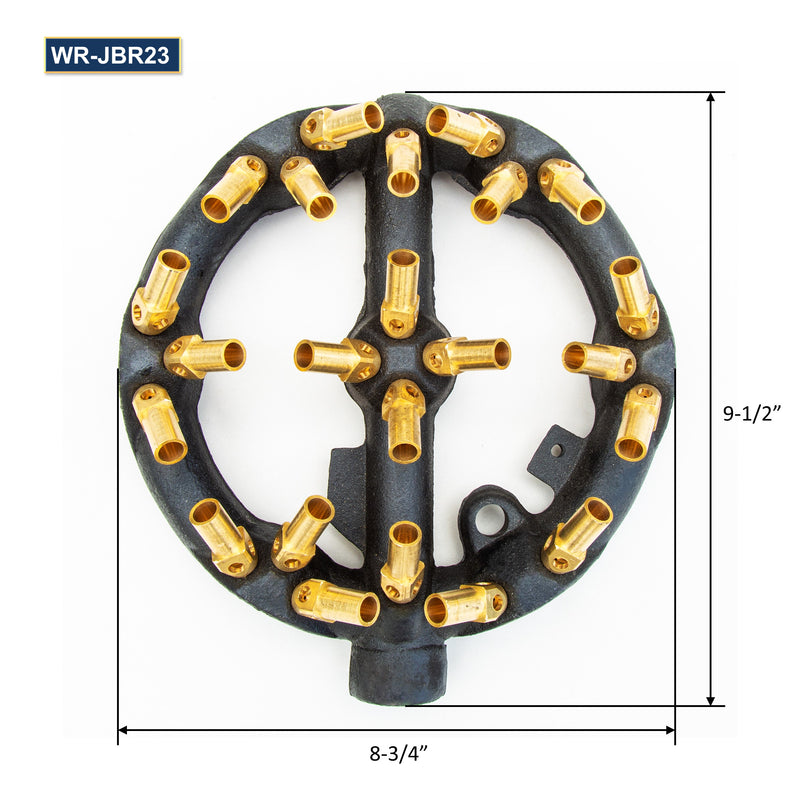 GSW WR-JBR23 Chinese Wok Range 23 Tips Jet Burner, Copper Tips, Cast Iron Body