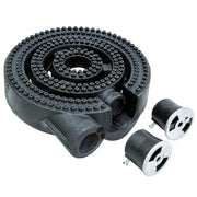 GSW WR-RB3 Three Rings Burner with 2 Air Shutters, 1-1/2” Pipe 90,000 BTU/HR, Fitting for Stock Pot and Wok Ranges