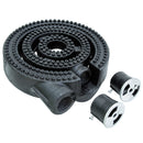 GSW WR-RB3 Three Rings Burner with 2 Air Shutters, 1-1/2” Pipe 90,000 BTU/HR, Fitting for Stock Pot and Wok Ranges