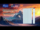 Awoco 38" x 84" Vinyl Strip Climate Control Curtain Kit, Slide-in Strips Perfect for Freezers, Coolers and Warehouse Doors NSF Approved