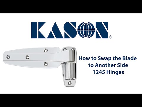 KASON 1245 Reversible Cam-Rise Walk-in Hinge Chrome Finish for Freezer/Cooler/Refrigerator