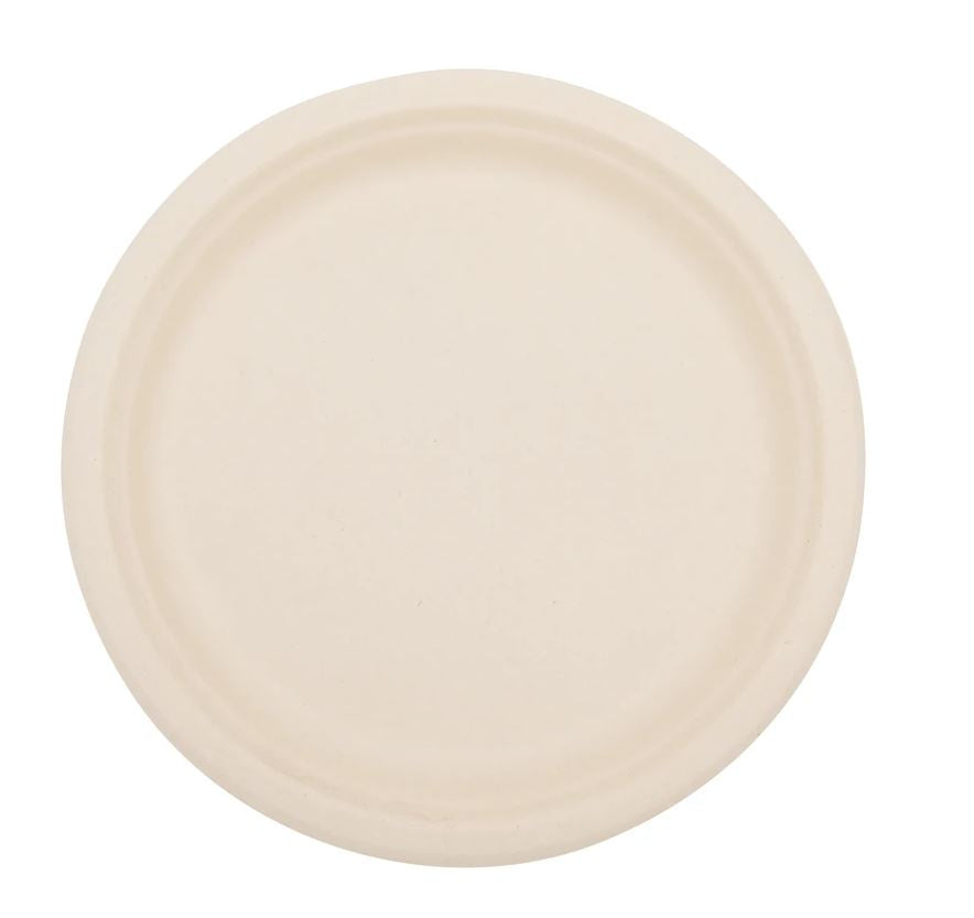 Total Papers 10” Eco-Friendly Compostable Wheat Straw Round Plates (500 pcs)