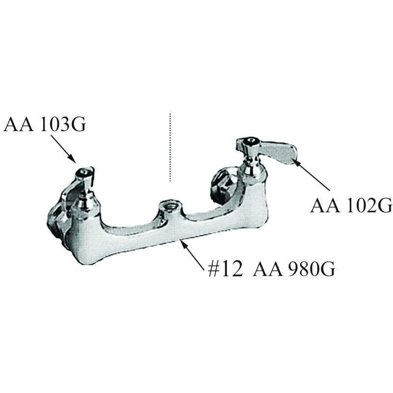 Pre-Rinse Unit Spray Faucet Parts, Add-On Faucet & Valves, Choose from 15 Options