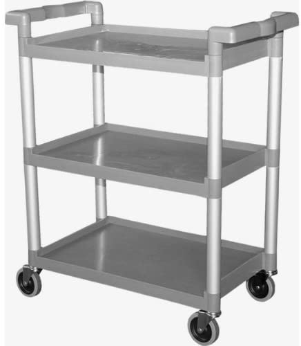 GSW Functional Plastic Utility Bus Cart, 19-1/2" x 41" x 45-1/2"