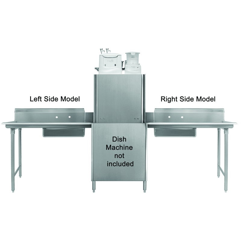 GSW Stainless Steel Soiled Dish Table 24"Lx 30"W Right Side NSF Approved