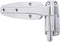 Kason 1248 Series Chrome Reversible Spring Assisted Cam-Lift Hinge for Freezer/Cooler/Refrigerator (Select Offset from Flush to 2")