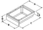 GSW DA-1321 Stainless Steel Economy Table Drawer (16-11/32"W x 20-7/8"L x 3-1/2"H)