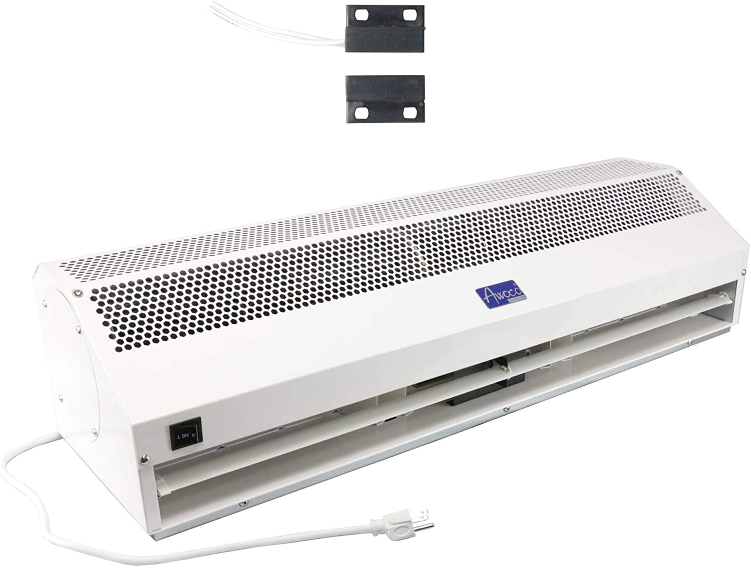 (Refurbished) Awoco FM1509 36” Super Power 2 Speeds 1200 CFM Commercial Indoor Air Curtain, UL Certified 120V Unheated, with an Easy-Install Magnetic Switch